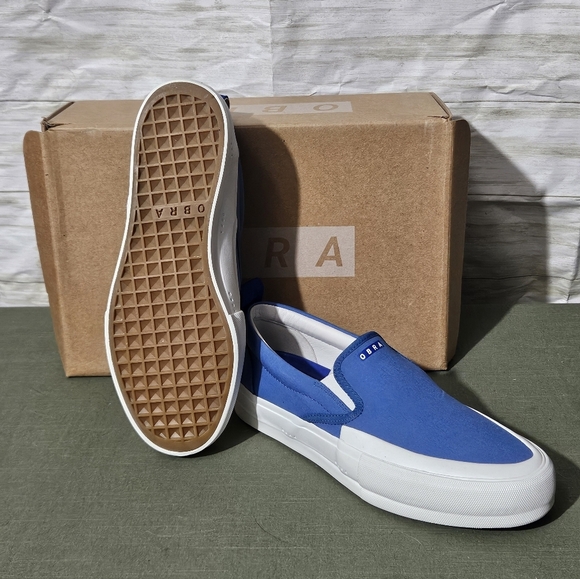 Men's Obra Blue Slip-On Shoes - Picture 6 of 8